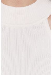 Guess Top damski kolor kremowy. Okazja: na co dzień. Kolor: beżowy. Materiał: dzianina. Wzór: gładki. Styl: casual #3