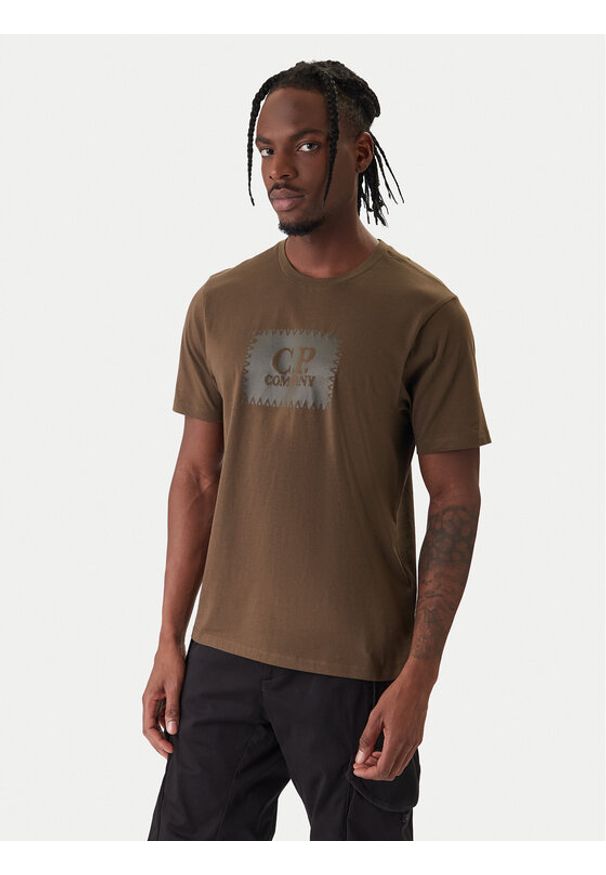 C.P. Company T-Shirt RCCMTS723A005100W Zielony Regular Fit. Kolor: zielony. Materiał: bawełna