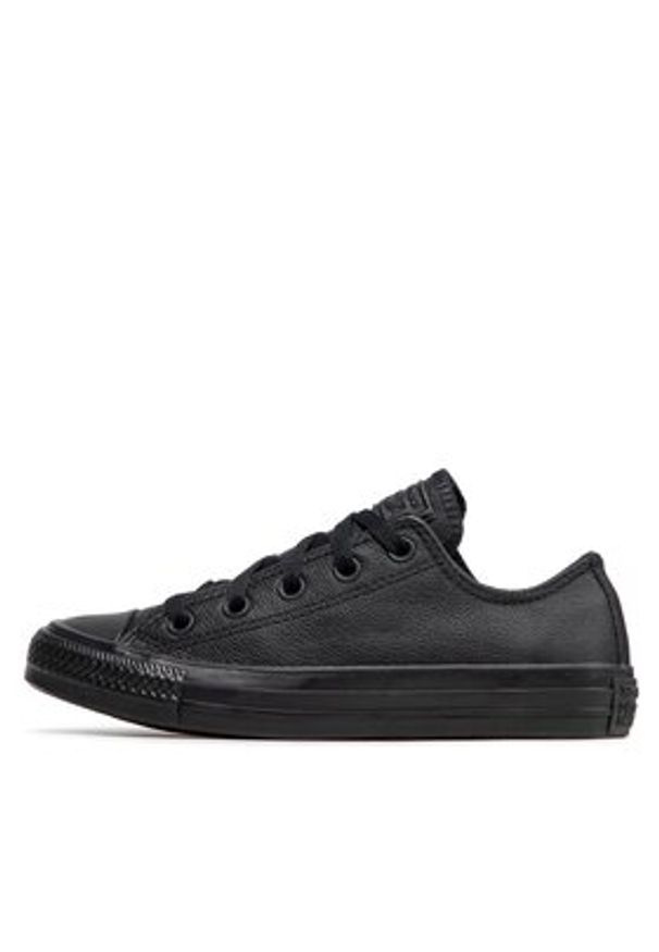 Converse Trampki Chuck Taylor All Star Mono Leather 135253C Czarny. Kolor: czarny. Materiał: skóra