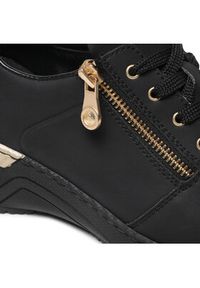 Rieker Sneakersy N4305-00 Czarny. Kolor: czarny. Materiał: skóra #3