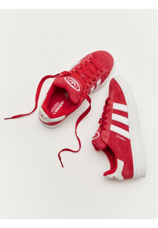 Adidas - adidas Sneakersy Campus 00s IG1230 Czerwony. Kolor: czerwony. Materiał: skóra. Model: Adidas Campus