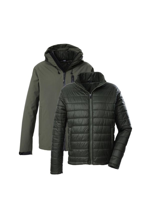 Kombinezon parka i puchówka Killtec KOW 95. Kolor: zielony. Materiał: puch. Sezon: jesień