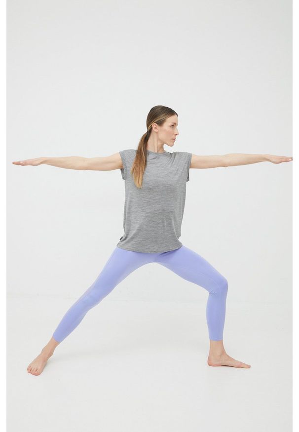 Calvin Klein Performance legginsy treningowe Active Icon damskie kolor fioletowy gładkie. Kolor: fioletowy. Materiał: włókno, skóra, dzianina, materiał. Wzór: gładki