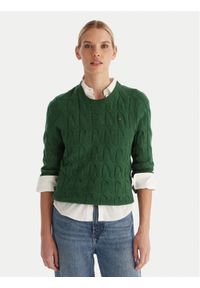 TOMMY HILFIGER - Tommy Hilfiger Sweter WW0WW43586 Zielony Regular Fit. Kolor: zielony. Materiał: wełna #1