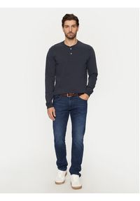 Marc O'Polo Longsleeve 429 2042 52184 Granatowy Regular Fit. Typ kołnierza: polo. Kolor: niebieski. Materiał: bawełna. Długość rękawa: długi rękaw #4