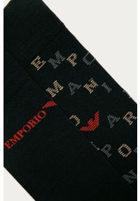 Emporio Armani - Skarpetki (2-pack). Kolor: niebieski. Materiał: bawełna, materiał, poliamid, elastan #2