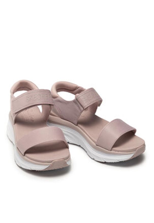 skechers - Skechers Sandały New Block 119226/BLSH Różowy. Kolor: różowy. Materiał: materiał