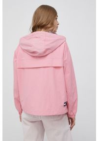 Tommy Jeans kurtka damska kolor różowy przejściowa. Kolor: różowy. Materiał: poliamid