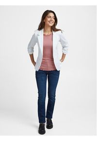 Fransa Marynarka 20604689 Biały Regular Fit. Kolor: biały. Materiał: syntetyk