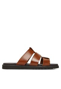 Aldo Klapki Light 13914631 Brązowy. Kolor: brązowy. Materiał: skóra