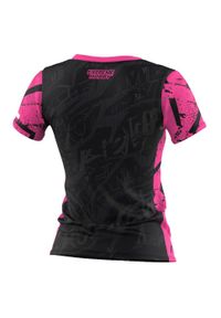 Koszulka Sportowa Techniczna Damska EXTREME HOBBY NEO. Kolor: różowy. Materiał: poliester, elastan. Długość rękawa: krótki rękaw. Długość: krótkie. Sport: kolarstwo, fitness #2
