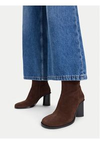 Gino Rossi Botki EO-ZOYA-121046S Brązowy. Kolor: brązowy. Materiał: zamsz, skóra #8