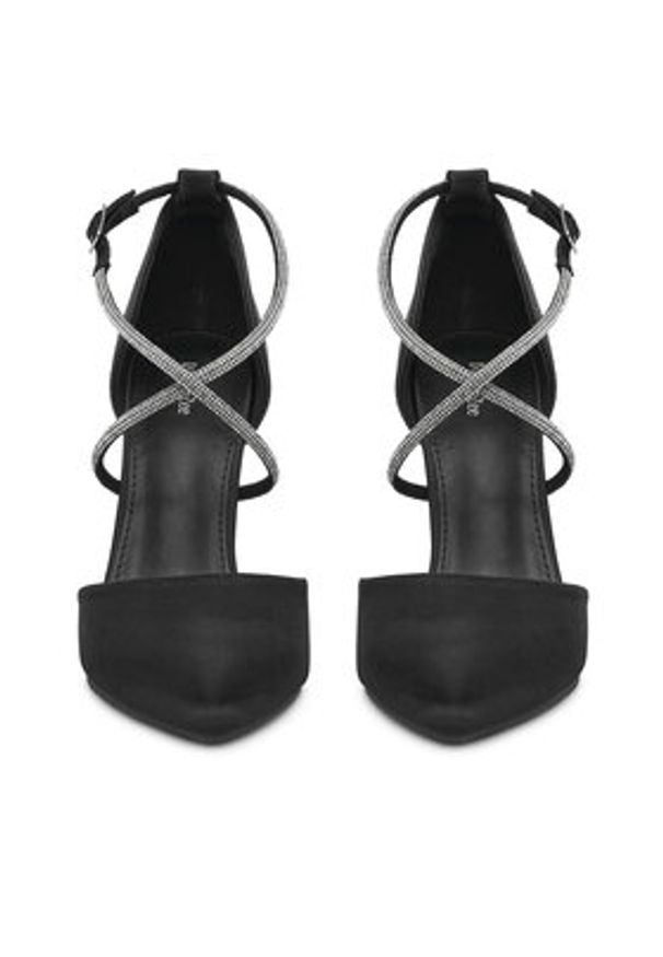 DeeZee Szpilki KL-HH4785-62S Czarny. Kolor: czarny. Materiał: materiał. Obcas: na szpilce