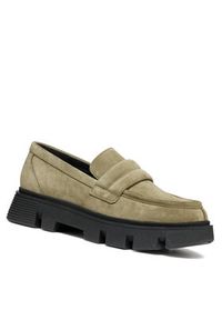 Geox Loafersy D Vilde D46UAC 00022 C3704 Khaki. Kolor: brązowy. Materiał: skóra, zamsz #5