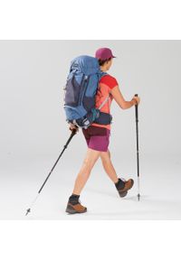 FORCLAZ - Spodenki trekkingowe - Trek 500 damskie. Kolor: fioletowy, brązowy, wielokolorowy. Materiał: materiał, poliester, elastan, poliamid