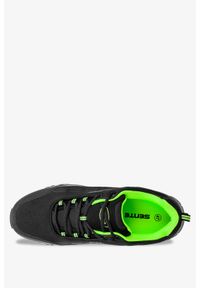 Casu - Czarne buty trekkingowe sznurowane softshell casu c2003-2. Okazja: na spacer. Kolor: czarny, wielokolorowy, zielony. Materiał: softshell. Szerokość cholewki: normalna. Sport: turystyka piesza