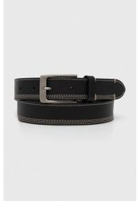 Pepe Jeans pasek skórzany FREDDY męski kolor czarny. Kolor: czarny. Materiał: skóra #1