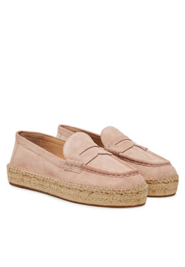 Lauren Ralph Lauren - LAUREN RALPH LAUREN Espadryle Luize 802953958009 Różowy. Kolor: różowy. Materiał: zamsz, skóra