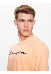Champion T-Shirt 218604 Pomarańczowy Regular Fit. Kolor: pomarańczowy. Materiał: bawełna #3