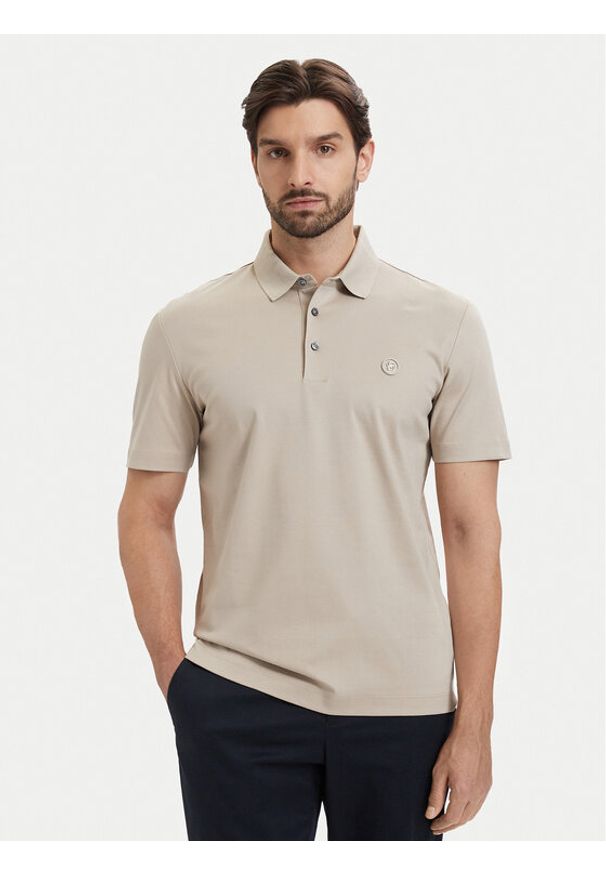 BOSS Polo C-Parris 50555829 Beżowy Regular Fit. Typ kołnierza: polo. Kolor: beżowy. Materiał: bawełna