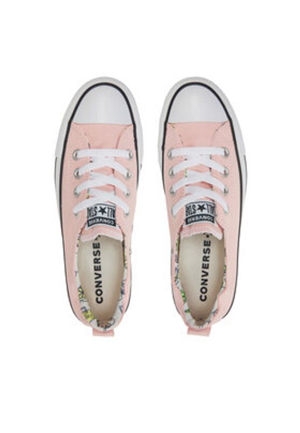Converse Trampki Chuck Taylor All Star Shoreline Slip A07564C Różowy. Zapięcie: bez zapięcia. Kolor: różowy. Materiał: materiał