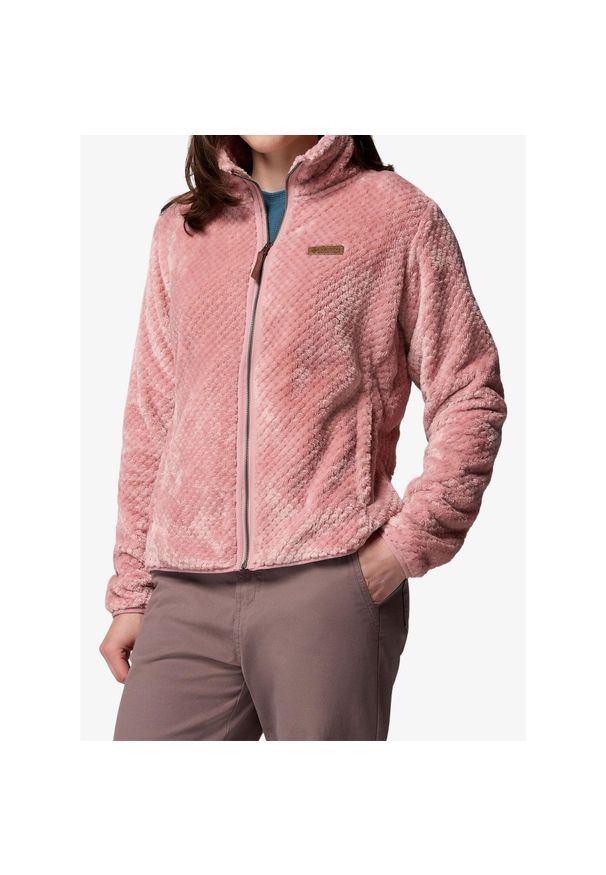 columbia - Polar damski Columbia Fire Side II Sherpa Full Zip. Kolor: różowy. Materiał: polar. Sport: turystyka piesza