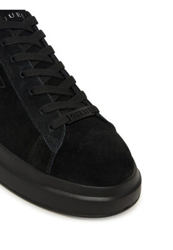 Guess Sneakersy FMFBAN LEP12 Czarny. Kolor: czarny. Materiał: skóra, zamsz