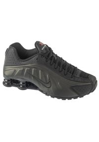Nike - Buty sportowe Sneakersy męskie, Shox R4. Kolor: czarny. Sport: turystyka piesza