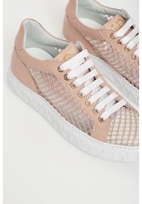 CESARE CASADEI - Sneakersy damskie skórzane CASADEI. Materiał: skóra #5
