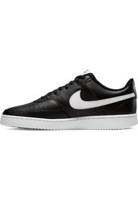 Nike - Buty na co dzień męskie NIKE COURT VISION LOW eko skóra. Okazja: na co dzień. Kolor: biały, wielokolorowy, czarny. Materiał: skóra. Model: Nike Court