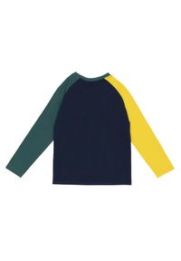 LEONE 1947 APPAREL - Dziecięca koszulka Leone z długim reglanowym rękawem College. Kolor: niebieski. Długość: długie. Sport: joga i pilates