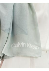 Calvin Klein Chusta Quilt K60K611710 Zielony. Kolor: zielony. Materiał: materiał