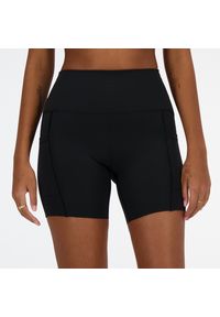 Spodenki damskie New Balance WS41271BK – czarne. Kolor: czarny. Materiał: poliester, materiał. Długość: krótkie. Sport: fitness #5