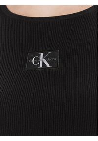 Calvin Klein Jeans Sweter Variegated J20J223233 Czarny Slim Fit. Kolor: czarny. Materiał: bawełna #5