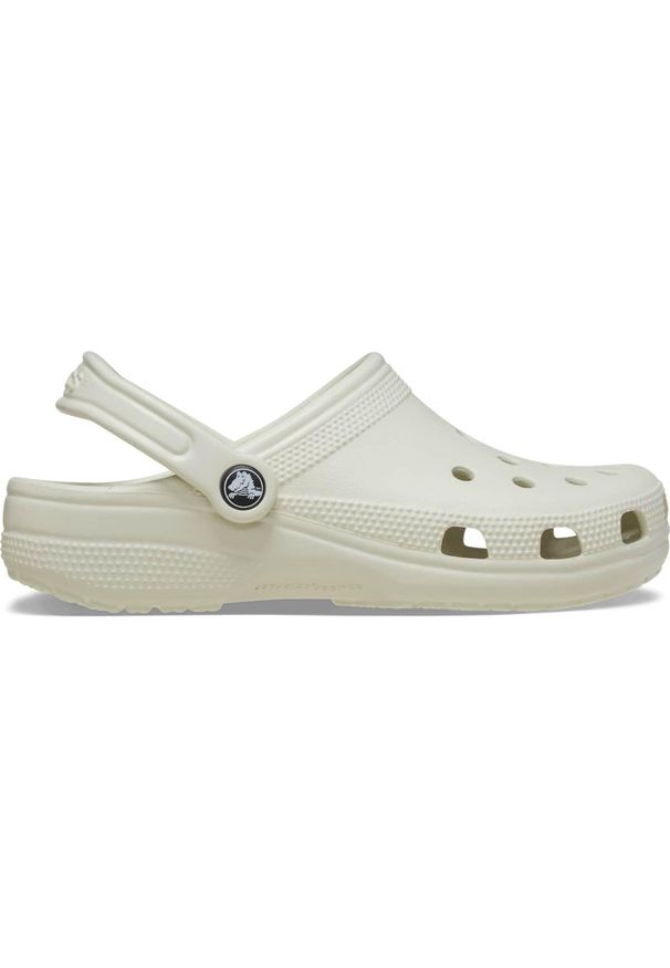 Crocs Clásico Zueco. Kolor: biały. Materiał: syntetyk, materiał. Styl: sportowy