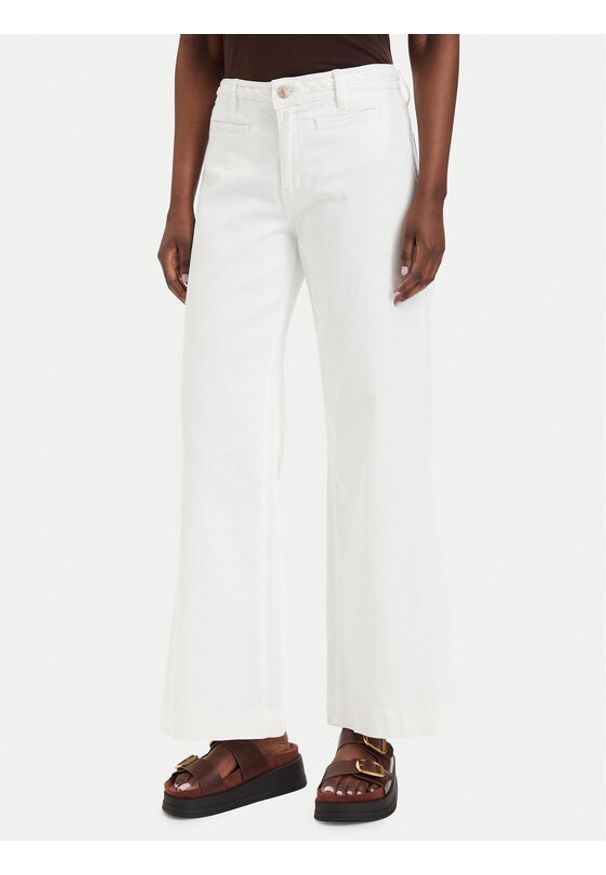 Guess Jeansy W6GB15 W1886 Kremowy Wide Leg. Kolor: kremowy