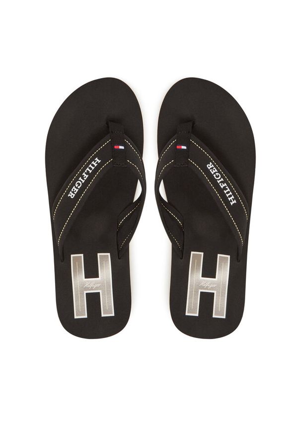 TOMMY HILFIGER - Japonki Tommy Hilfiger. Kolor: czarny