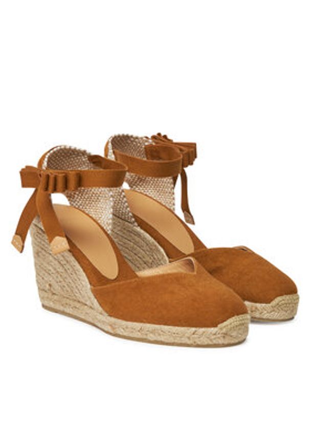 Castañer Espadryle Chiara/8/002 021669 Brązowy. Kolor: brązowy. Materiał: materiał