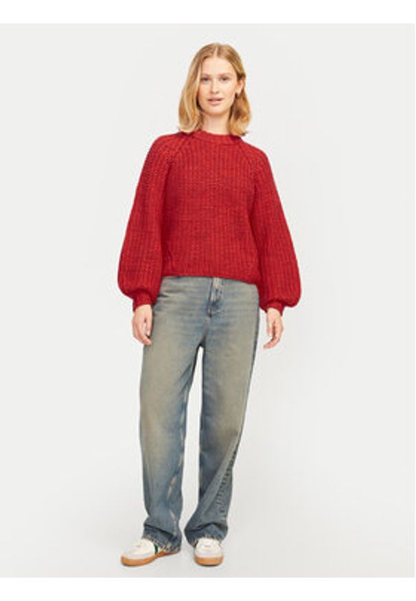 JJXX Sweter Kelly 12255364 Czerwony Regular Fit. Kolor: czerwony. Materiał: syntetyk