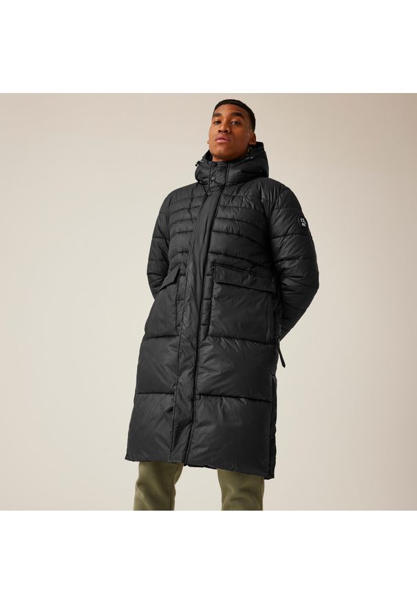 Kurtka z kapturem Regatta Christian Lacroix Collongues. Typ kołnierza: kaptur. Kolor: czarny. Materiał: puch. Sport: turystyka piesza