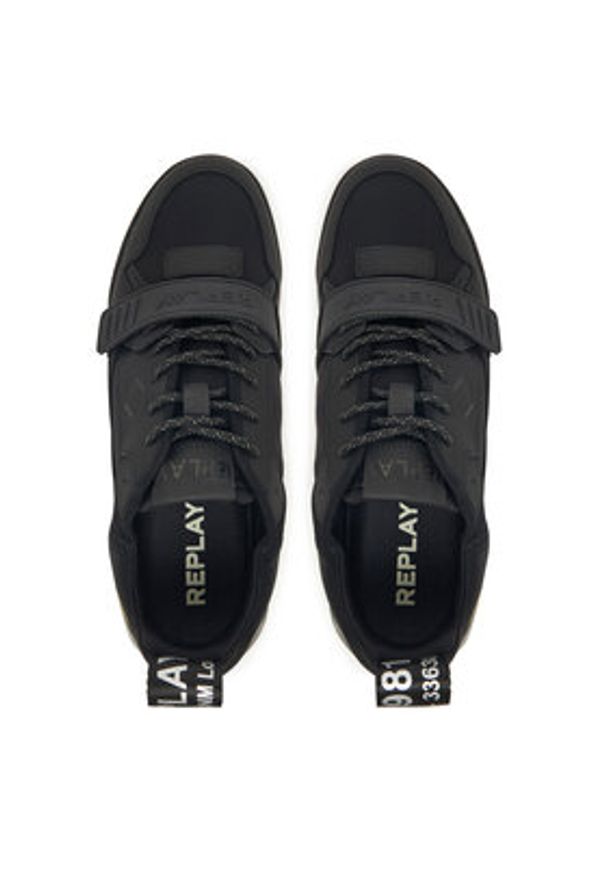 Replay - REPLAY Sneakersy Field M 2.0 GMS8L .000.C0019L Czarny. Kolor: czarny. Materiał: skóra