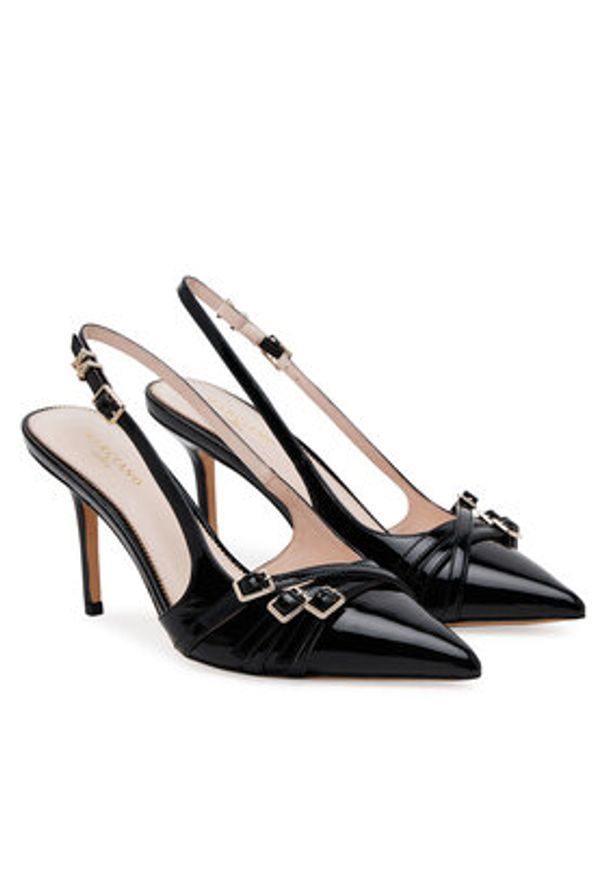 Guess Sandały 5GGZ31 7231A Czarny. Kolor: czarny. Materiał: skóra