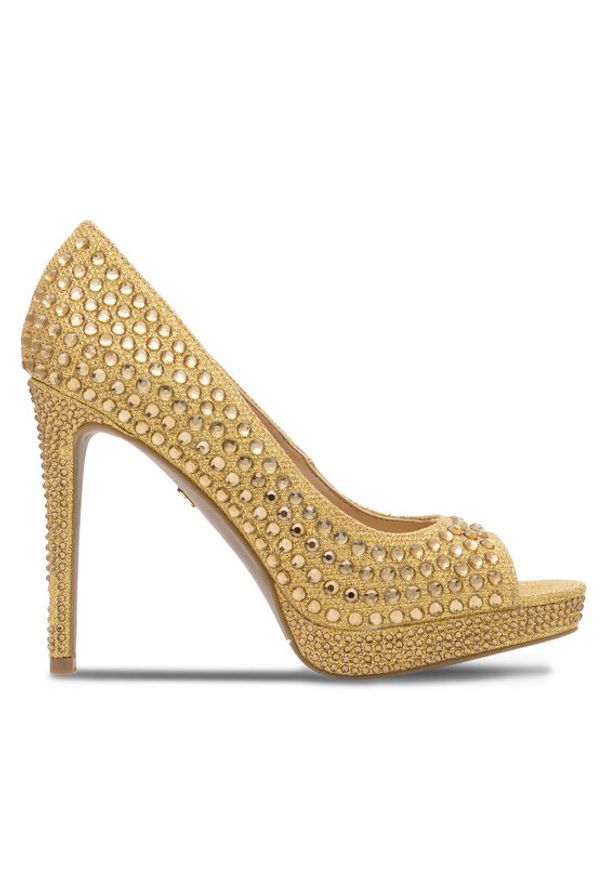 Nine West Szpilki MAIRA SY8020-9NW Złoty. Kolor: złoty. Materiał: materiał. Obcas: na szpilce