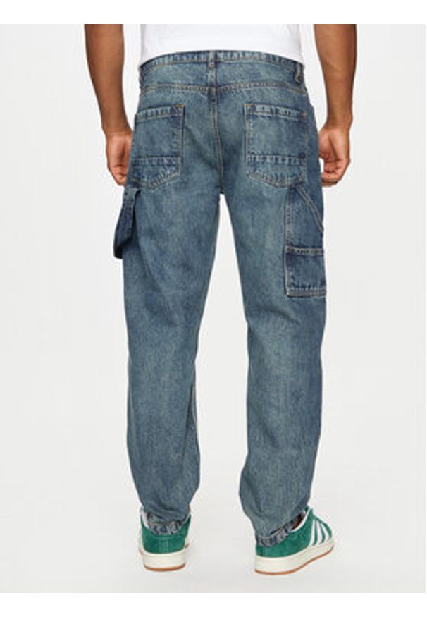 Brave Soul Jeansy MJN-COUNTY Niebieski Straight Fit. Kolor: niebieski