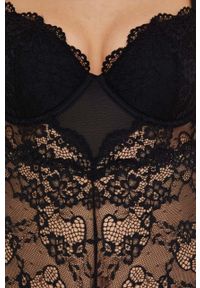 Guess body kolor czarny gładki. Kolor: czarny. Materiał: materiał. Wzór: gładki #4