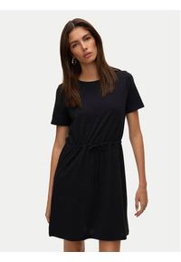 Vero Moda Sukienka codzienna Luna 10325626 Czarny Regular Fit. Okazja: na co dzień. Kolor: czarny. Materiał: bawełna. Typ sukienki: proste. Styl: casual #4