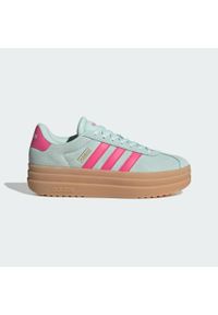 Adidas - Buty VL Court Bold. Kolor: zielony, brązowy, różowy, wielokolorowy. Obcas: na platformie