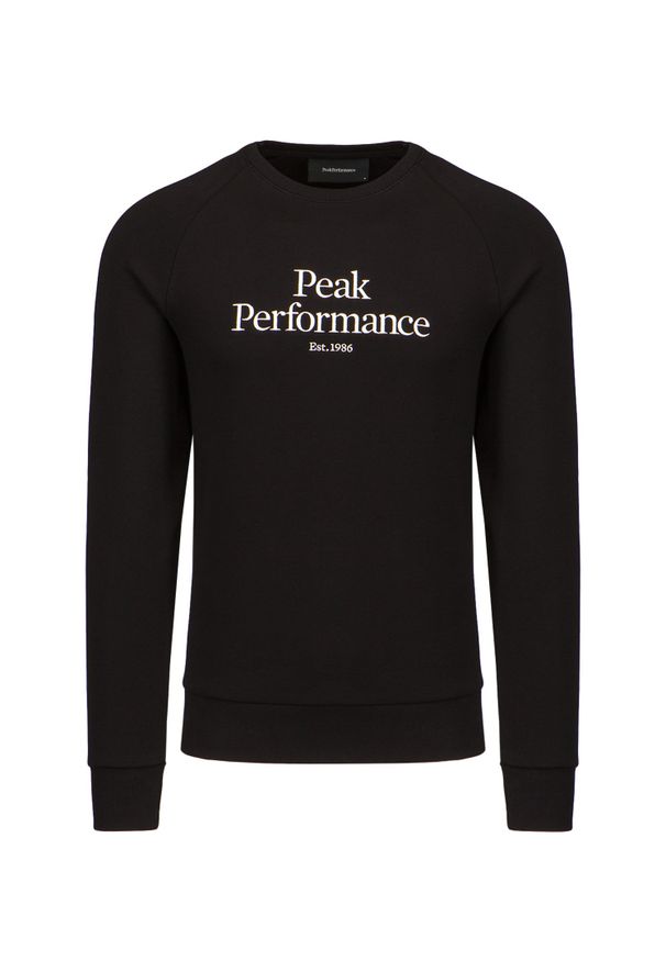 Peak Performance - Bluza PEAK PERFORMANCE ORIGINAL CREW. Materiał: dresówka, poliester, bawełna. Długość rękawa: raglanowy rękaw. Wzór: haft, napisy. Styl: sportowy