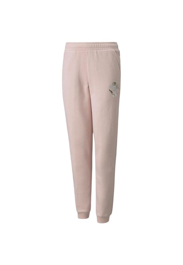 Spodnie dla dzieci Puma Alpha Sweatpants FL. Kolor: różowy