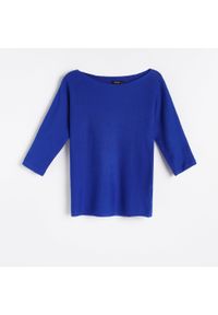 Reserved - Sweter nietoperz - Niebieski. Kolor: niebieski #1